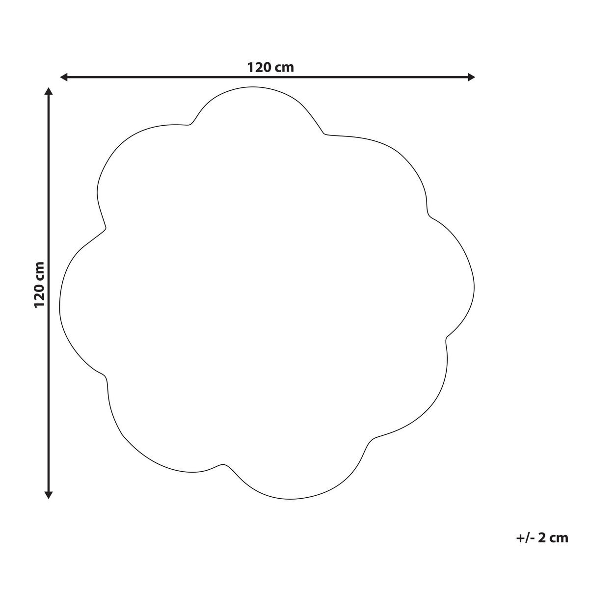 KINDERTEPPICH Thumbelina 120/120 cm - Multicolor, Naturmaterialen (120/120cm) - Beliani