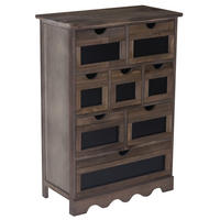 KOMMODE MIT TAFEL SHABBY-LOOK Braun, Anthrazit - Anthrazit/Braun, Holz (60/87/30cm) - MCW