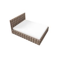 POLSTERBETT mit Stauraum 160x200 cm in Braun - Braun, Metall (160/200cm) - Home Collective