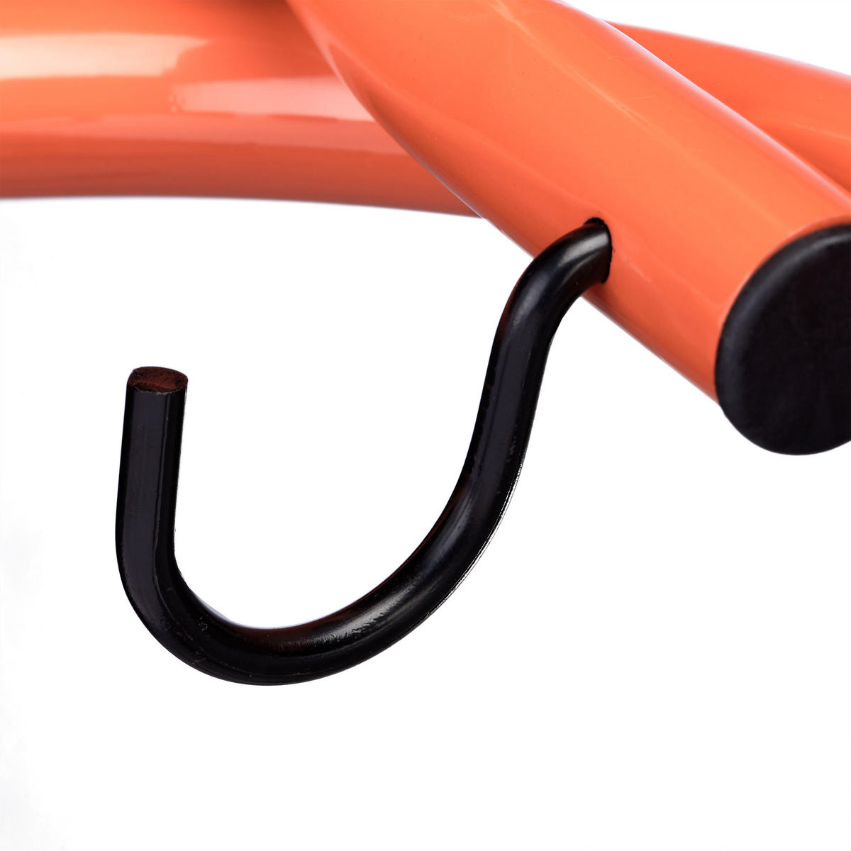 FAHRRADHALTERUNG Rot Schwarz Wand klappbar Stahl für 2 Fahrräder - Rot, Textil/Metall (47.5/28/51cm) - Relaxdays