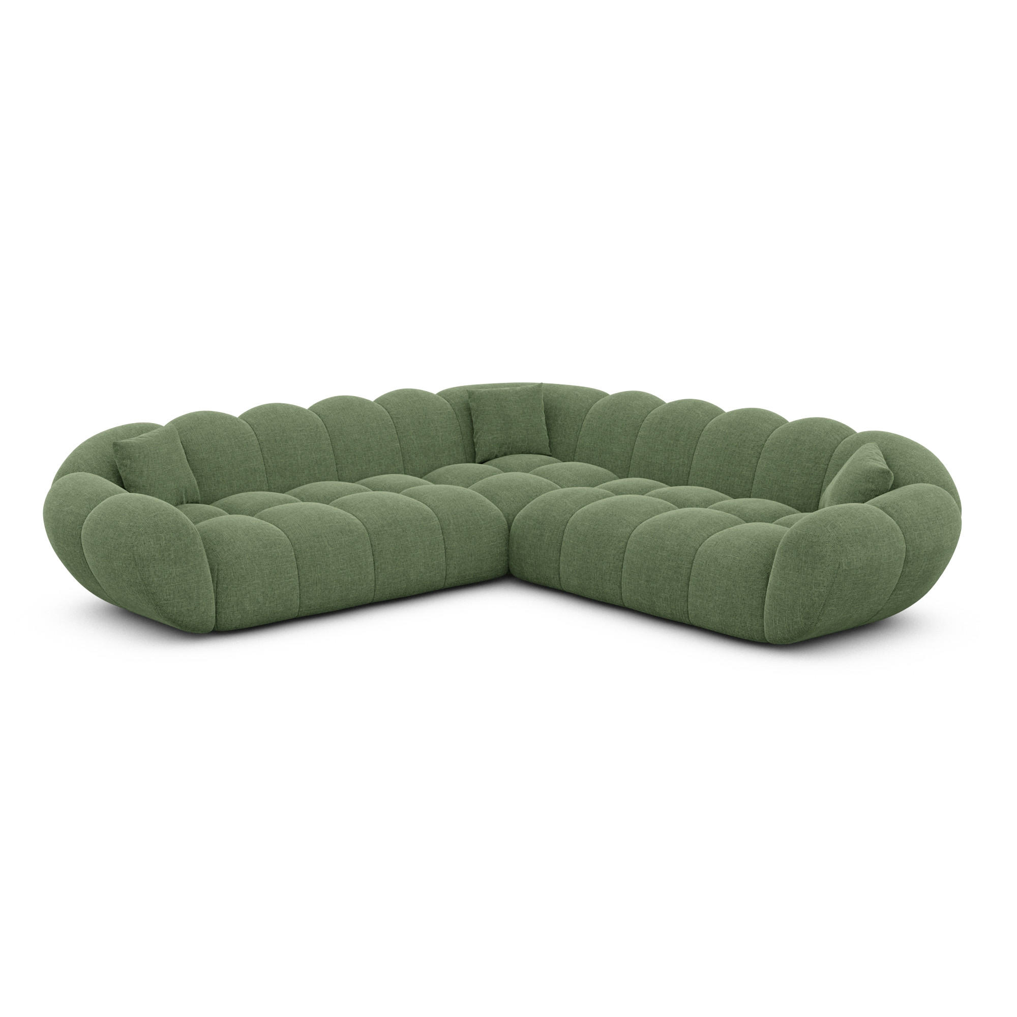 Varoyal Ecksofa Grün 258x258 cm