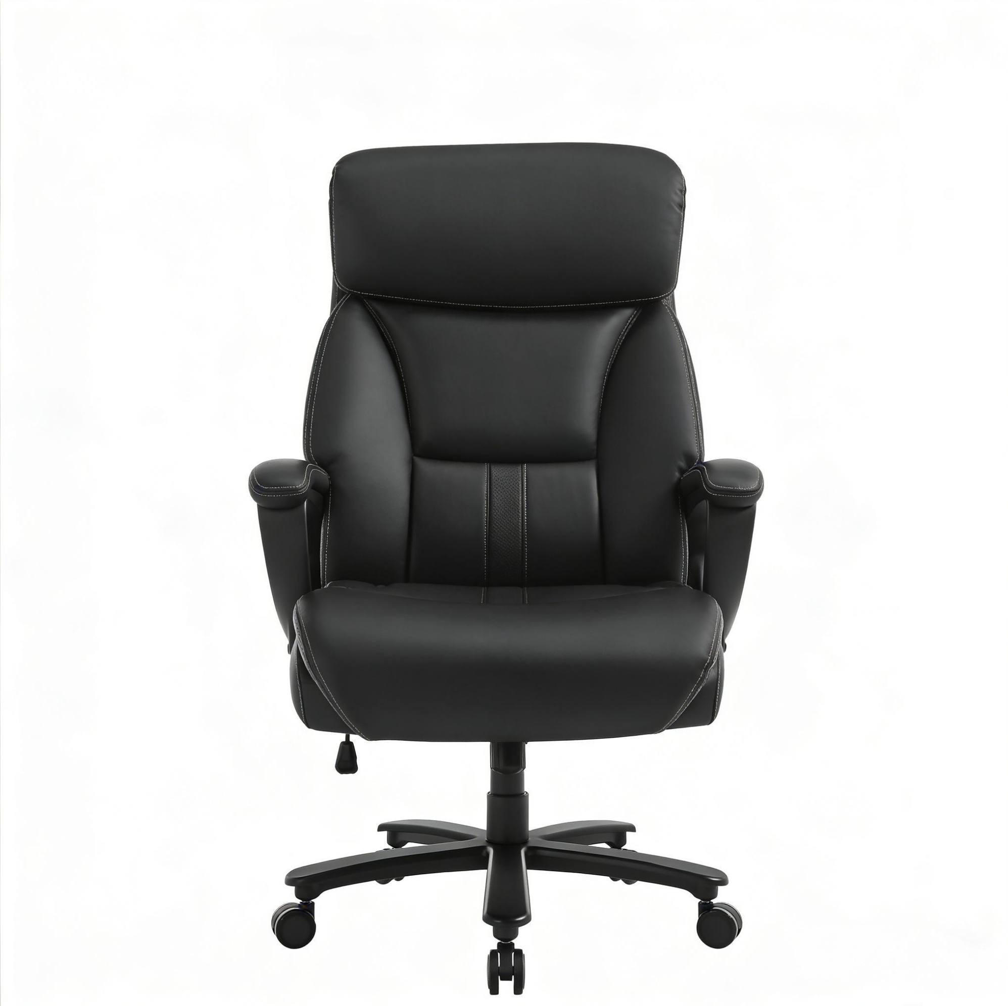 BÜROSTUHL ergonomisch höhenverstellbar 86 x 72 x 127 cm Schwarz - Schwarz, Metall (72/127/86cm) - Meubliv