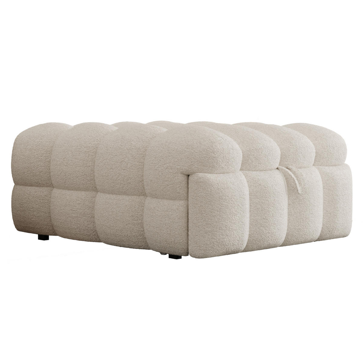 BETT 183/76/42 cm Beige aus Teddy mit Ausziehfunktion - Rosa, Textil (70/180cm) - OKMYHOME
