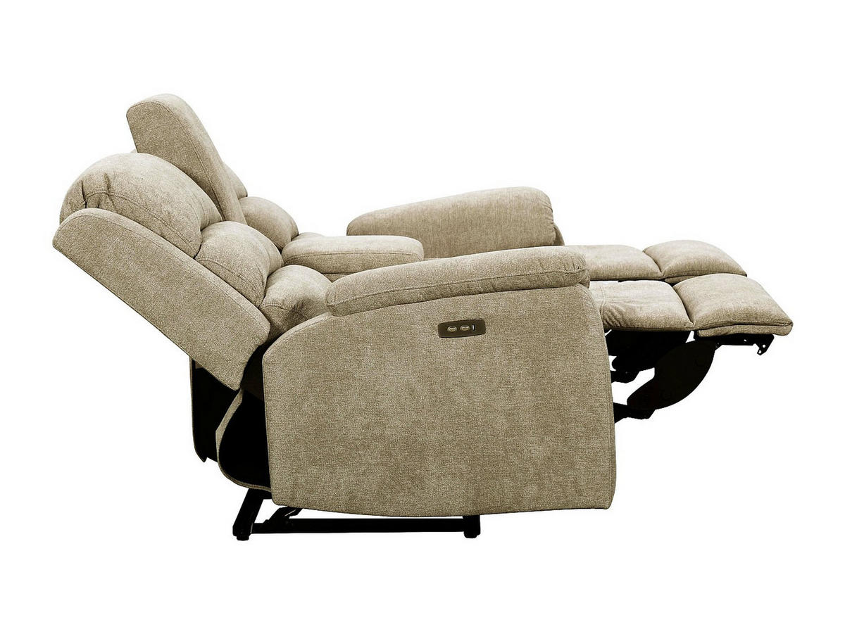 RELAXSOFA - 2 Personen - stoff - taupe Nevers - Taupe, Textil (171/103/95cm) - Vente-Unique