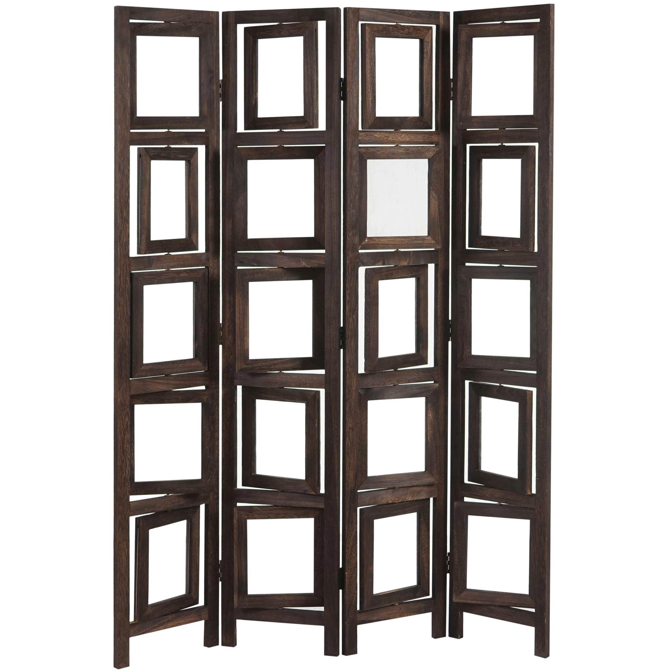 PARAVENT BILDGALERIE Braun - Braun, Holz (125/161/2cm) - MCW