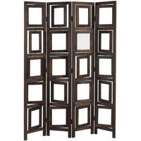PARAVENT BILDGALERIE Braun - Braun, Holz (125/161/2cm) - MCW