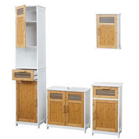 BADMÖBEL Braun 4-tlg.-Set - Braun, Holz (40/180/31cm) - MCW