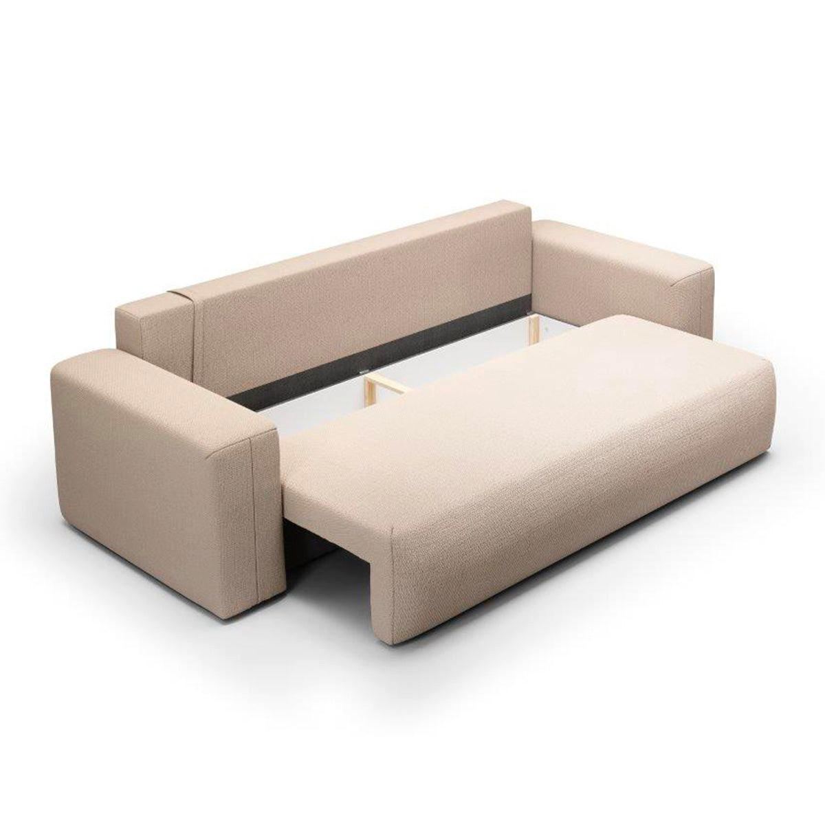 SOFA Bliss 3 Sitzplätze Beige - Beige, Holz (252/72/97cm) - Petits-meubles