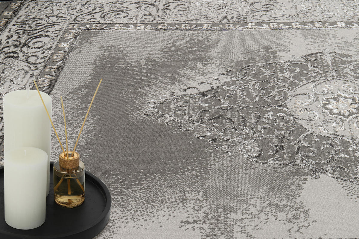 TEPPICH ARES Grau 120/170 cm - Grau, Kunststoff (120/170cm) - Tapiso