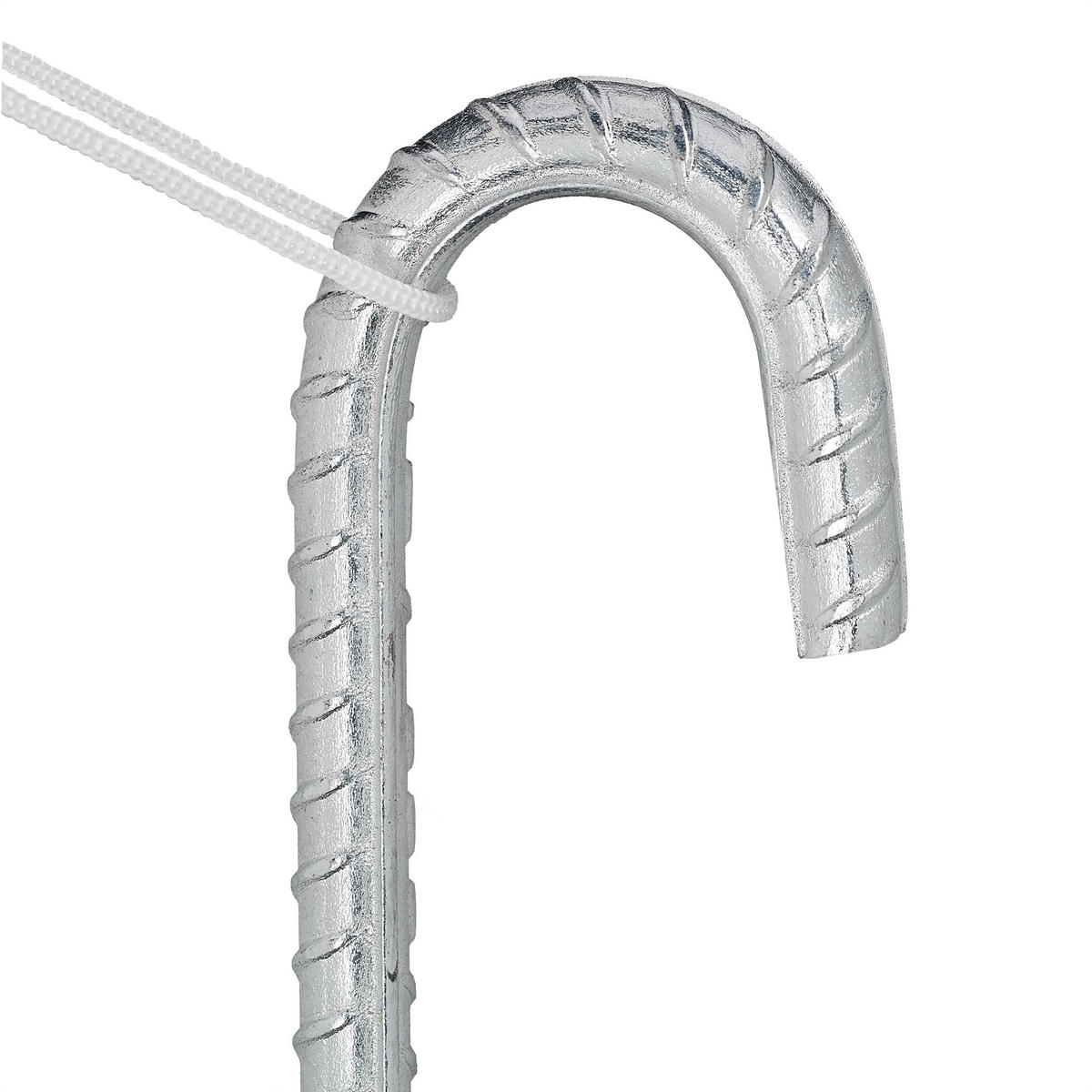 10XZEMNÍ kotva - stříbrná, kov (6.5/45/1cm) - Relaxdays