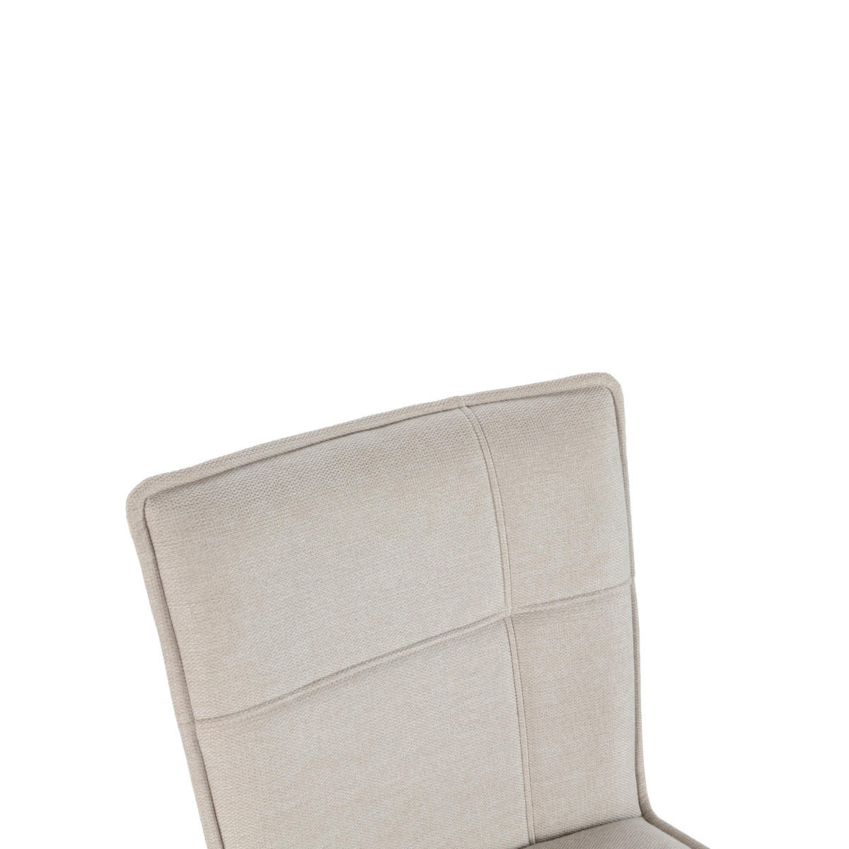 ESSZIMMERSTÜHLE STOFF 2er set 60/50,5/60 cm - Creme, Textil (60/50.5/53.5cm) - Calicosy