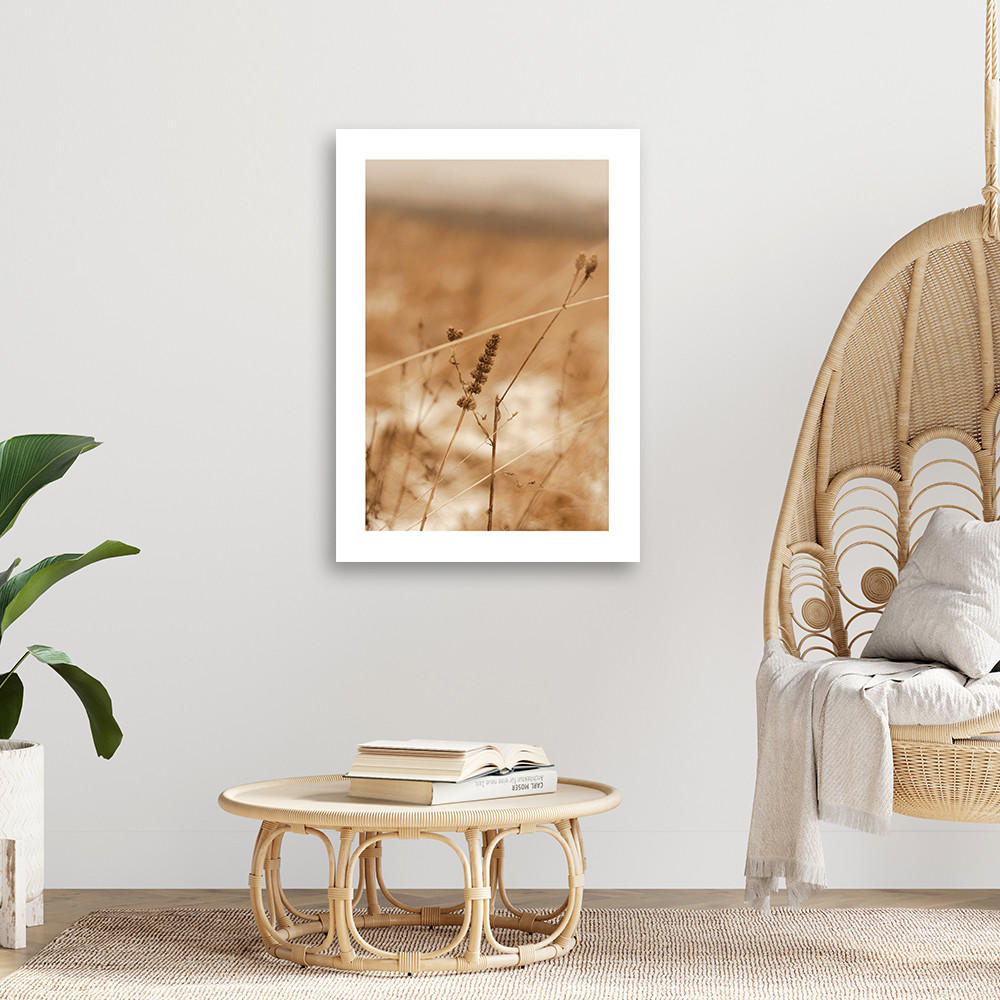 WANDBILD zartes boho gras - Beige, Textil (40/60cm) - Feeby