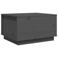COUCHTISCH Grau 60x50x35 cm Massivholz Kiefer - Grau, Holz (60/50/35cm) - furnicato