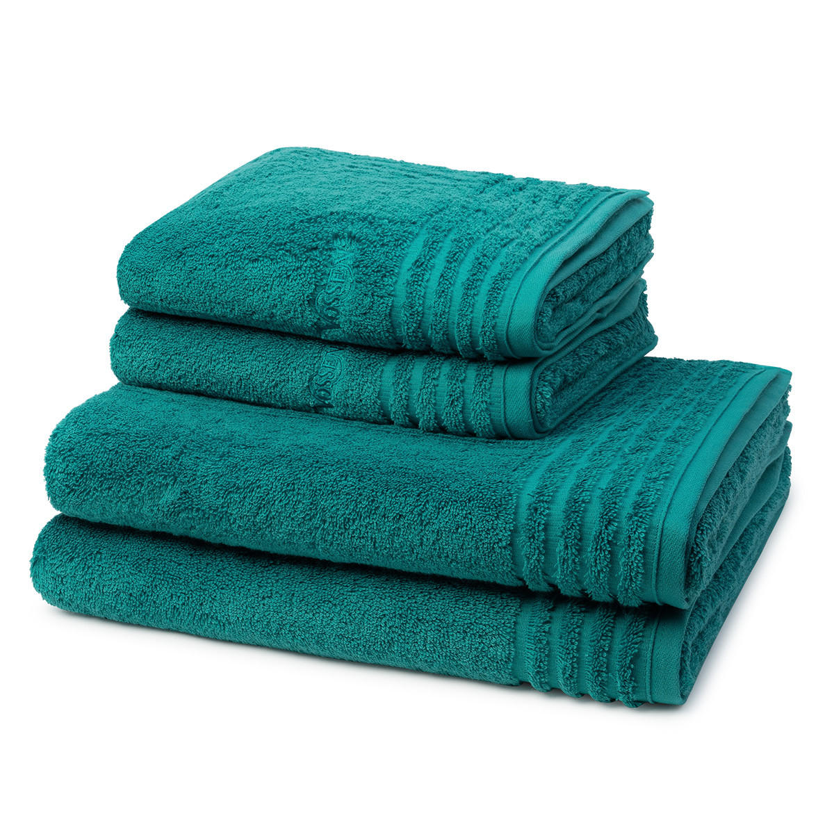 FROTTIERSET Vienna Style Supersoft 4-teilig - Pastellblau, Textil (50/100cm) - Vossen