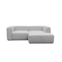 ECKSOFA modular Cubo 3-Sitzer - Grau, Textil (226/179cm) - Mokebo
