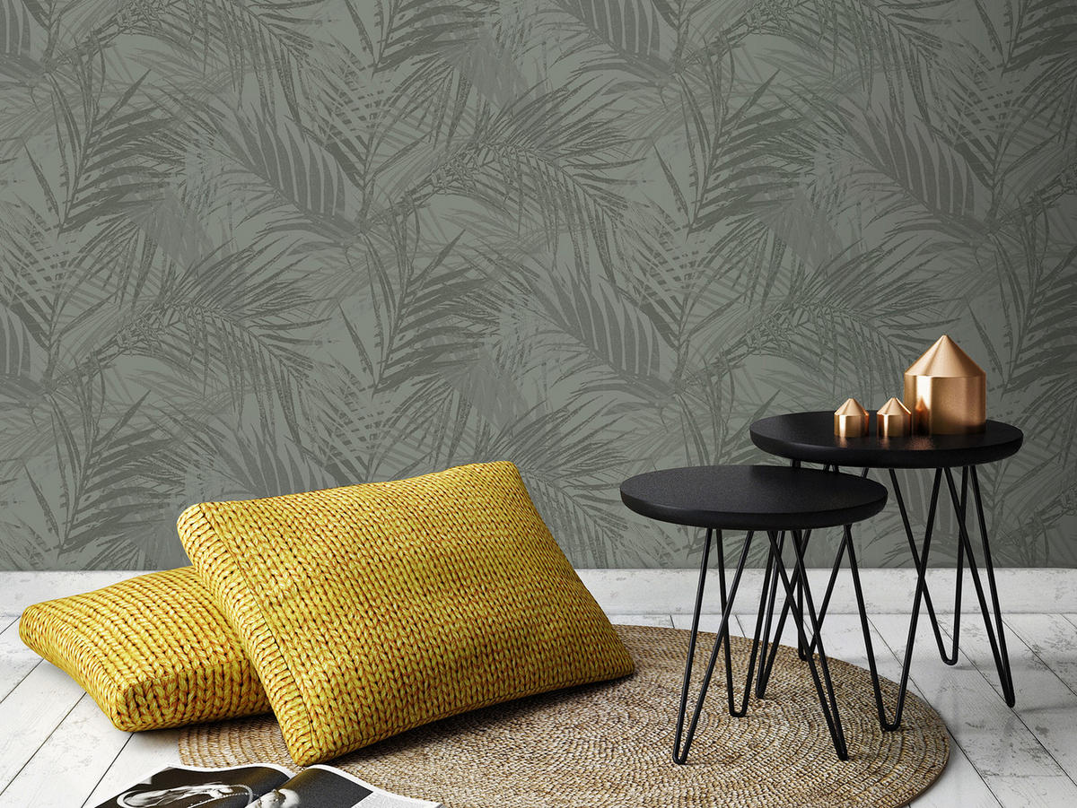 VLIESTAPETE Tropische Blätter - Grün, Papier/Kunststoff (52/1000cm) - Superfresco Easy