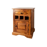 NACHTTISCH Akazie 46x40x65 honig lackiert OXFORD #268 - Braun, Holz (46/65/40cm) - Massivmoebel24