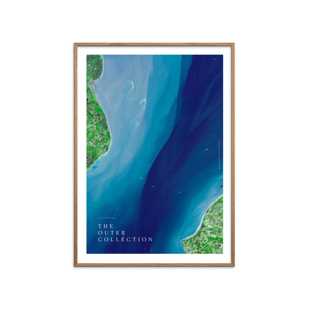 Poster&Frame Poster Blau, Eiche 50x70 cm