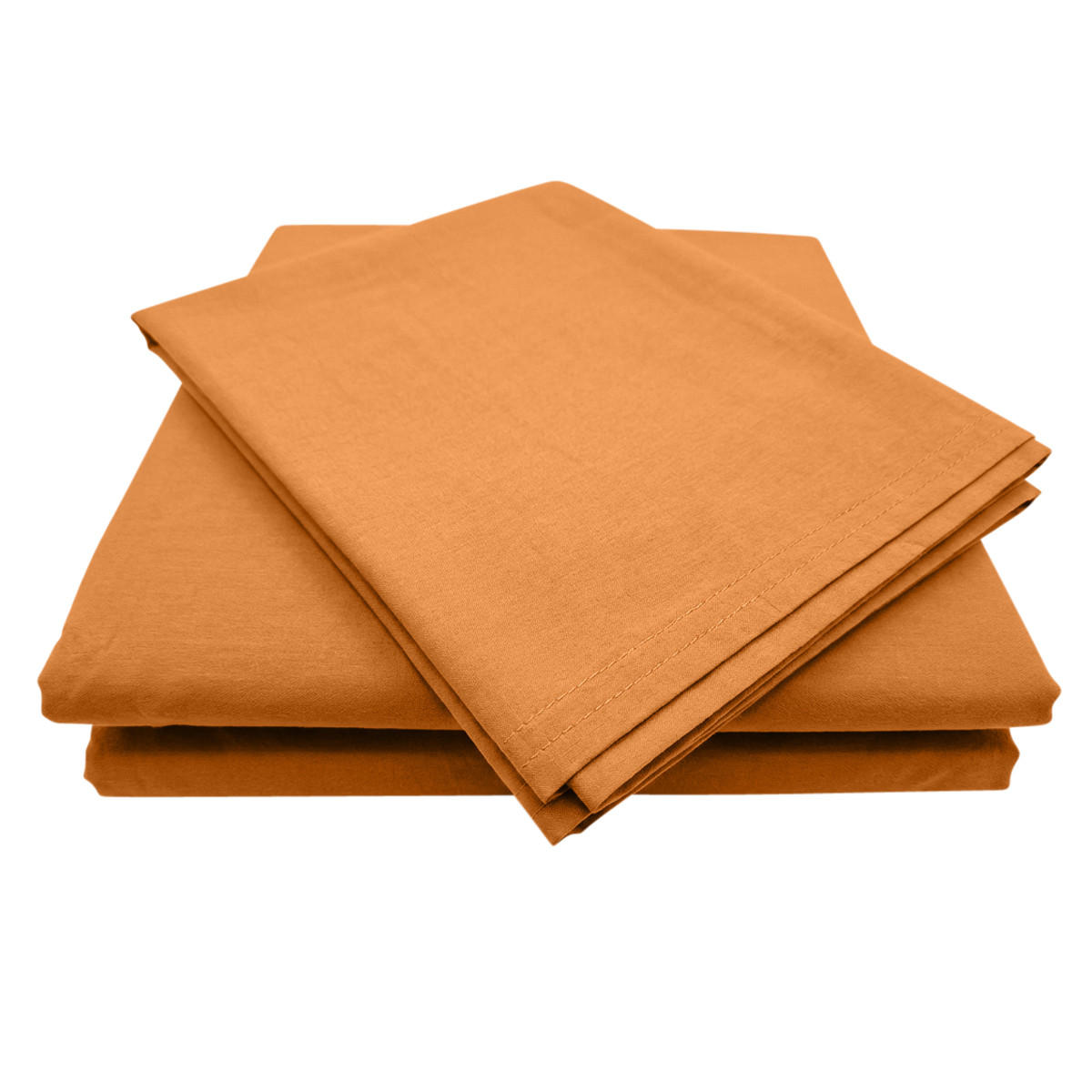 BETTWÄSCHE Stone Washed curry-gelb 155/220 cm 100% Baumwolle Used-Effekt mit Stehsaum - Currygelb, Textil (155/220cm) - wometo