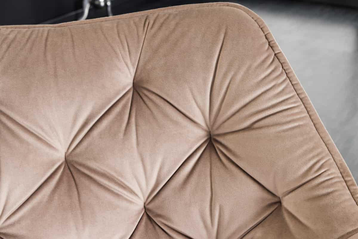 STUHL THE DUTCH COMFORT Samt Champagner 80 cm - Champagner/Beige, Textil/Metall (68/81/65cm) - riess-ambiente
