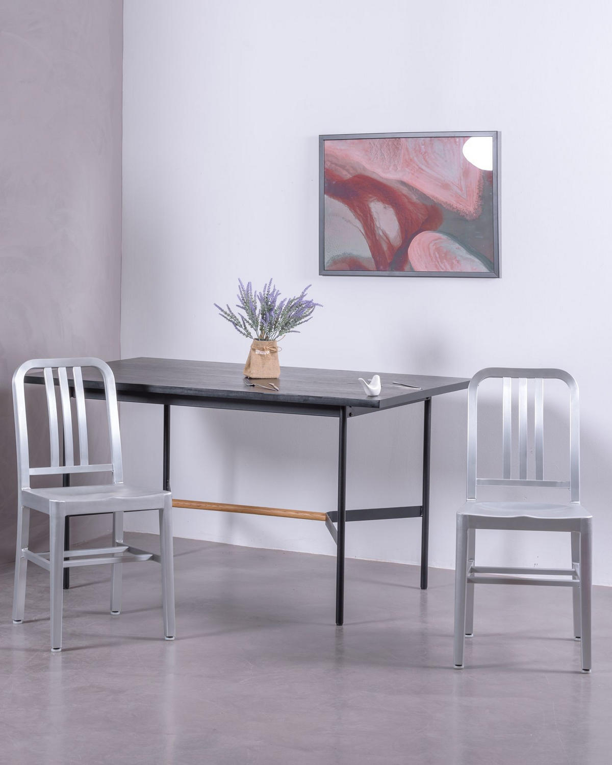 STUHL Metall Alufarben - Alufarben, Metall (40/85/50cm) - Nest Dream