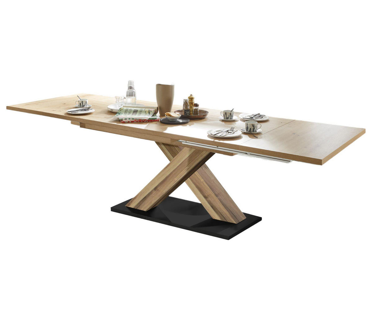 ESSTISCH ausziehbar Elene 180x90x76 Plankeneiche/Asteiche - Eiche Artisan, Holzwerkstoff (180/90/76cm) - 58aufmkessel