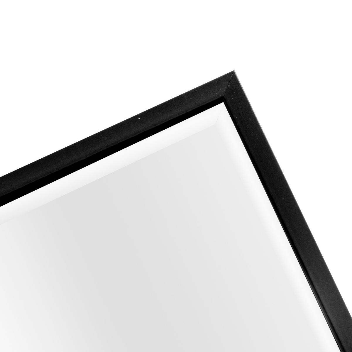 WANDSPIEGEL Novoli - Schwarz, Glas/Kunststoff (50/4/100cm) - [en.casa]