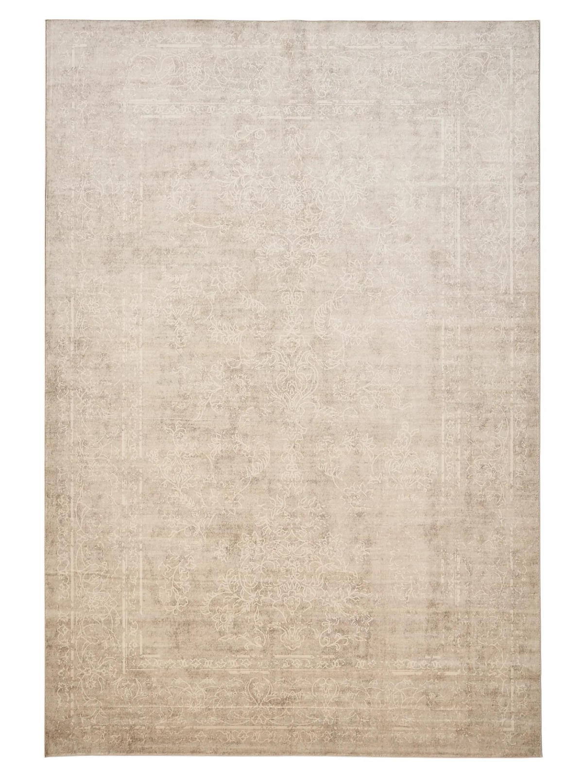 VINTAGE-TEPPICH Miray waschbar 160/230 cm - Beige/Creme, Kunststoff (160/230cm) - benuta Nest