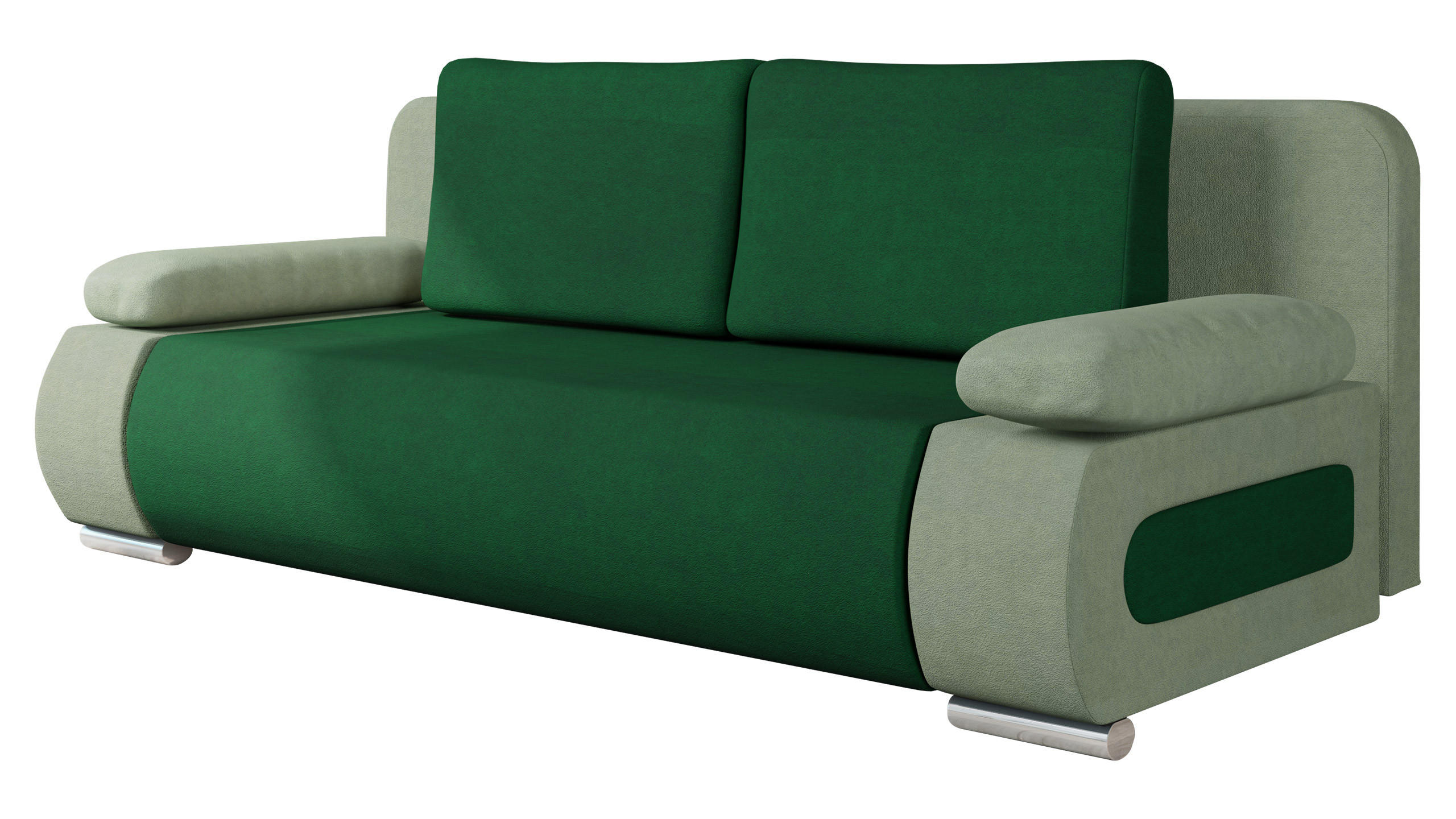 SCHLAFSOFA Emma - Grün, Holz/Kunststoff (200/77/92cm) - MIRJAN24