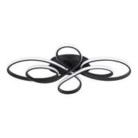 LED-DECKENLEUCHTE Alaric 100/58/9 cm - Schwarz, Metall (100/58/9cm) - Nettlife