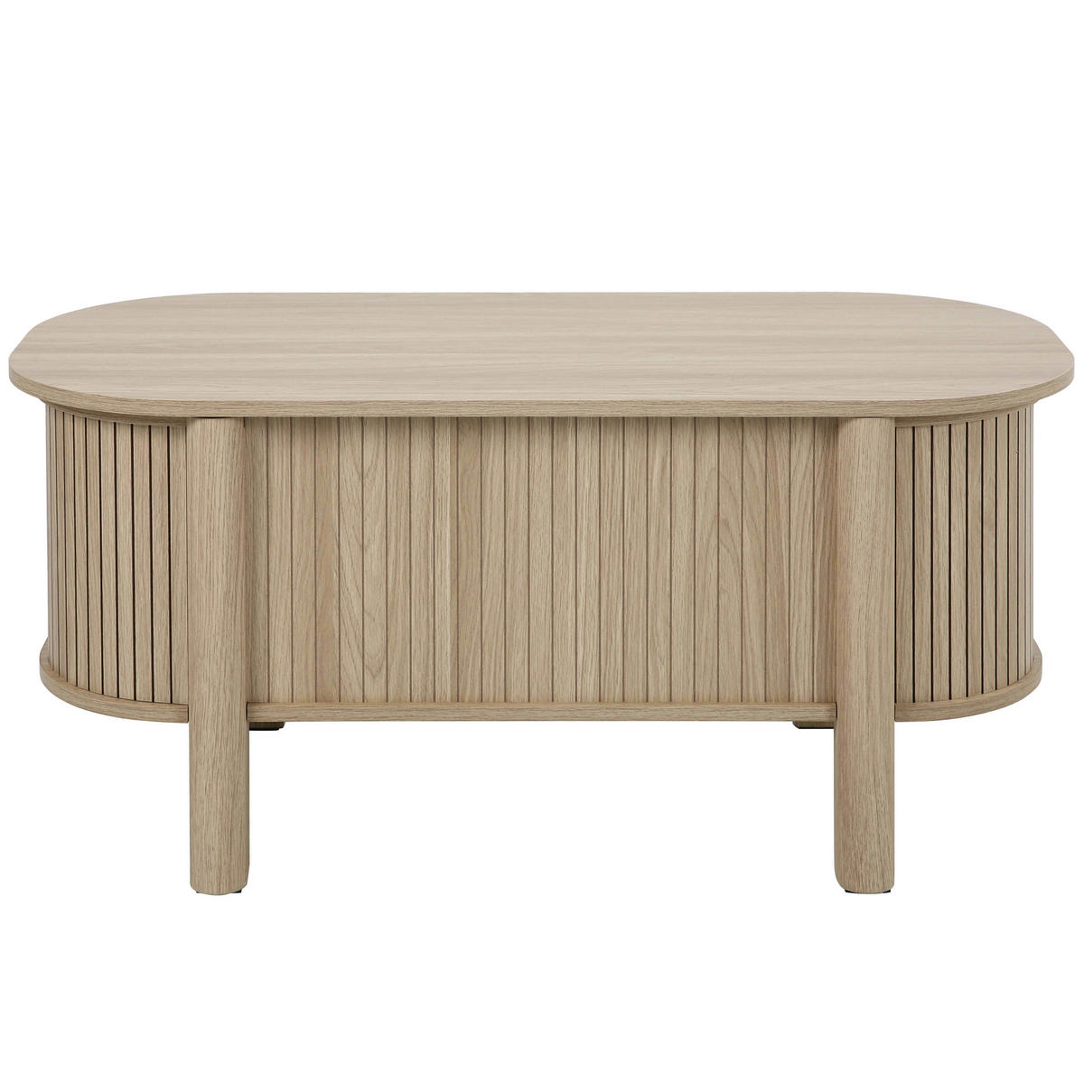 COUCHTISCH, helles Holz - Beige, Holz (48/100/45cm) - Oviala