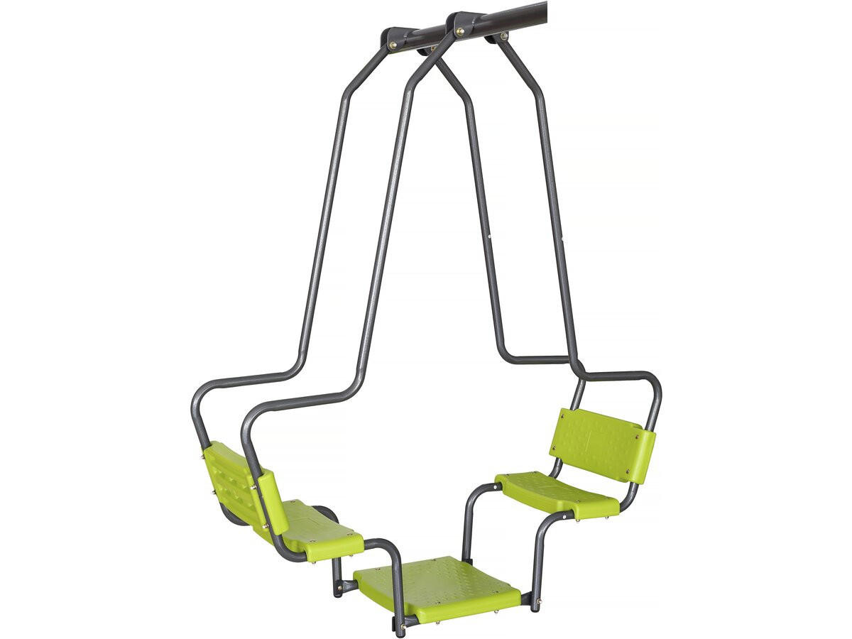SCHAUKELGESTELL AUS METALL Lenny Grün - Grün, Metall (342/195/240cm) - Habitat Garten