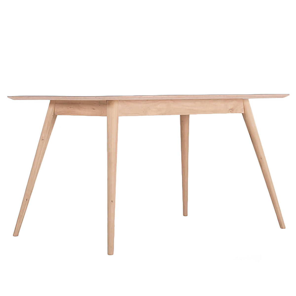 ESSTISCH - Eiche teilmassiv / Linoleum - Petrol/Eiche Artisan, Holzwerkstoff (90/140/75cm) - home24