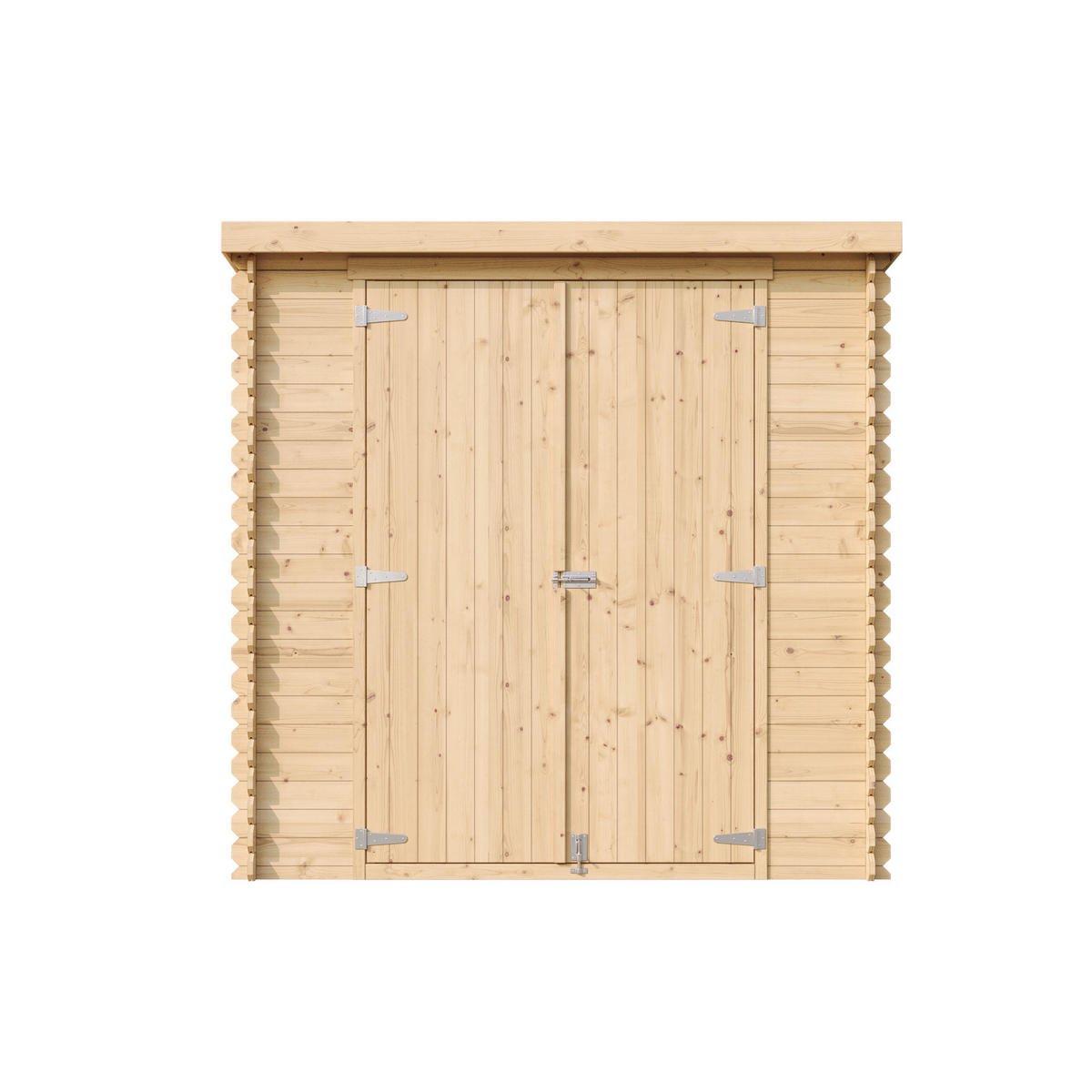 HOLZ-GARTENHAUS 2,22 m² – TIMBELA M311C1 - Naturfarben, Holz (204/200/142cm) - Timbela