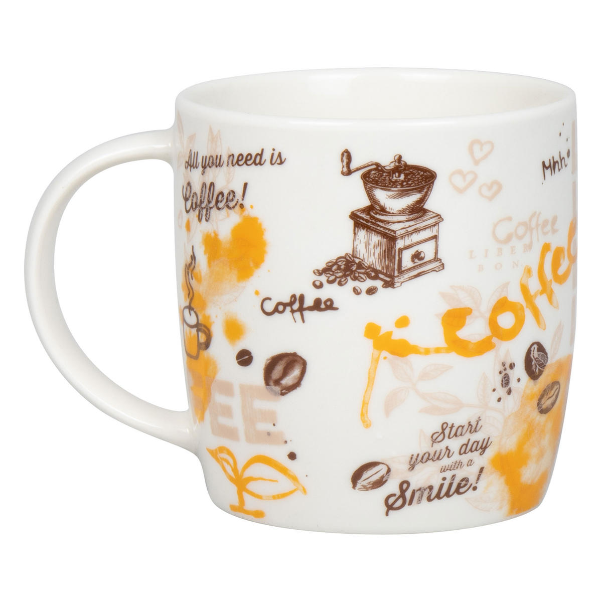 KAFFEEBECHER Delicious Coffee - Naturfarben, Keramik (0.4L) - Könitz