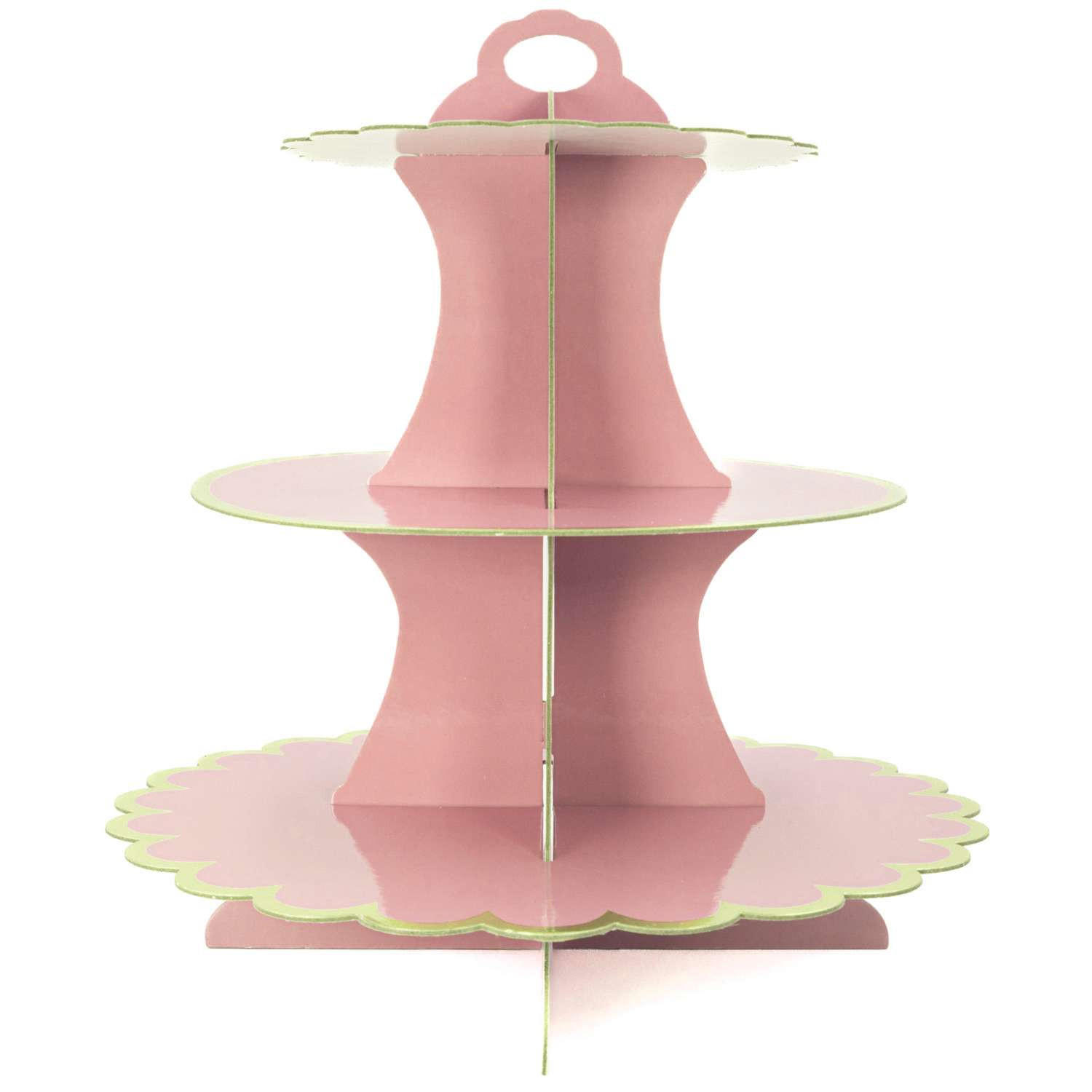 Intirilife Tortenständer Rosa 30x33x30 cm