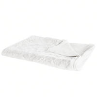DECKE Cremeweiß Tourza 180/220 cm - Ecru, Textil (180/220cm) - Beliani