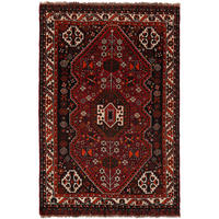 ORIENTTEPPICH handgeknüpft Gashgai Rot 152/103 cm Schurwolle - Rot, Textil (103/152cm) - Looma