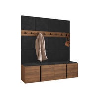 MOBILIER PENTRU HOL Orion V - culoare lemn de nuc/antracit, material plastic/compozit lemnos (168/186/46cm) - MIRJAN24