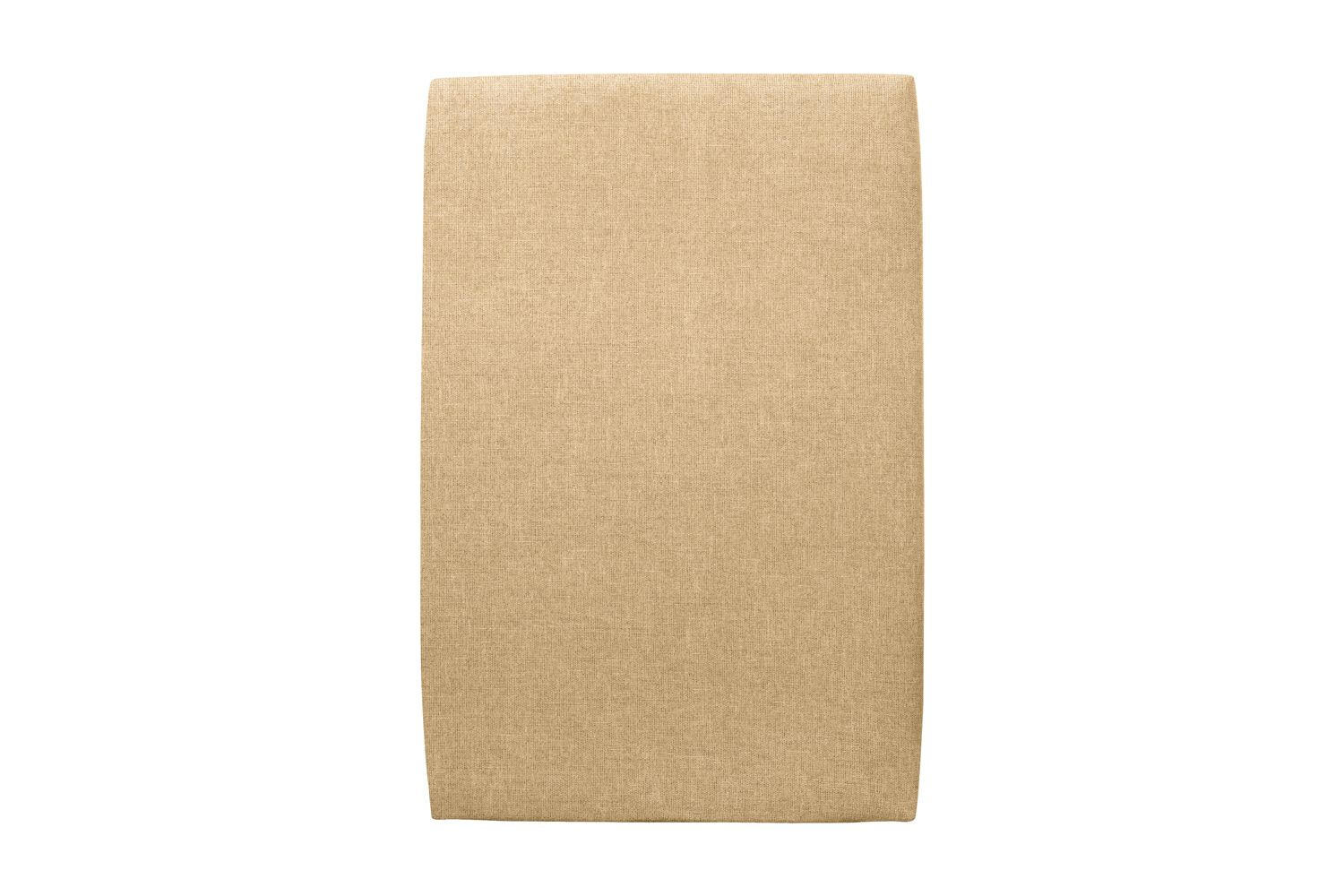 KOPFTEIL gepolstertes – gelber Natté-Stoff - 90 cm - Gelb/Beige, Holz (90/120/10cm) - Sommeil de Plomb