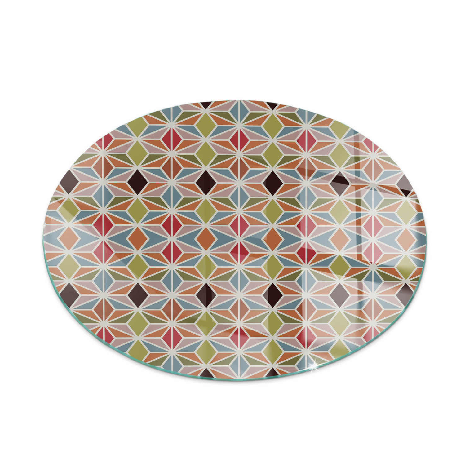ArtPrintCave Glasplatte Braun 70x70x0.4 cm