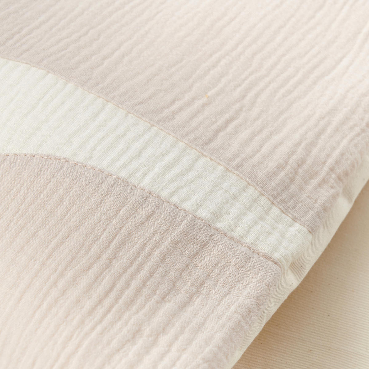 KRABBELDECKE Babydecke Laufstalldecke Patchwork Babydecke Musselin 100x100cm - Naturfarben, Textil (100/100cm) - nordic coast company