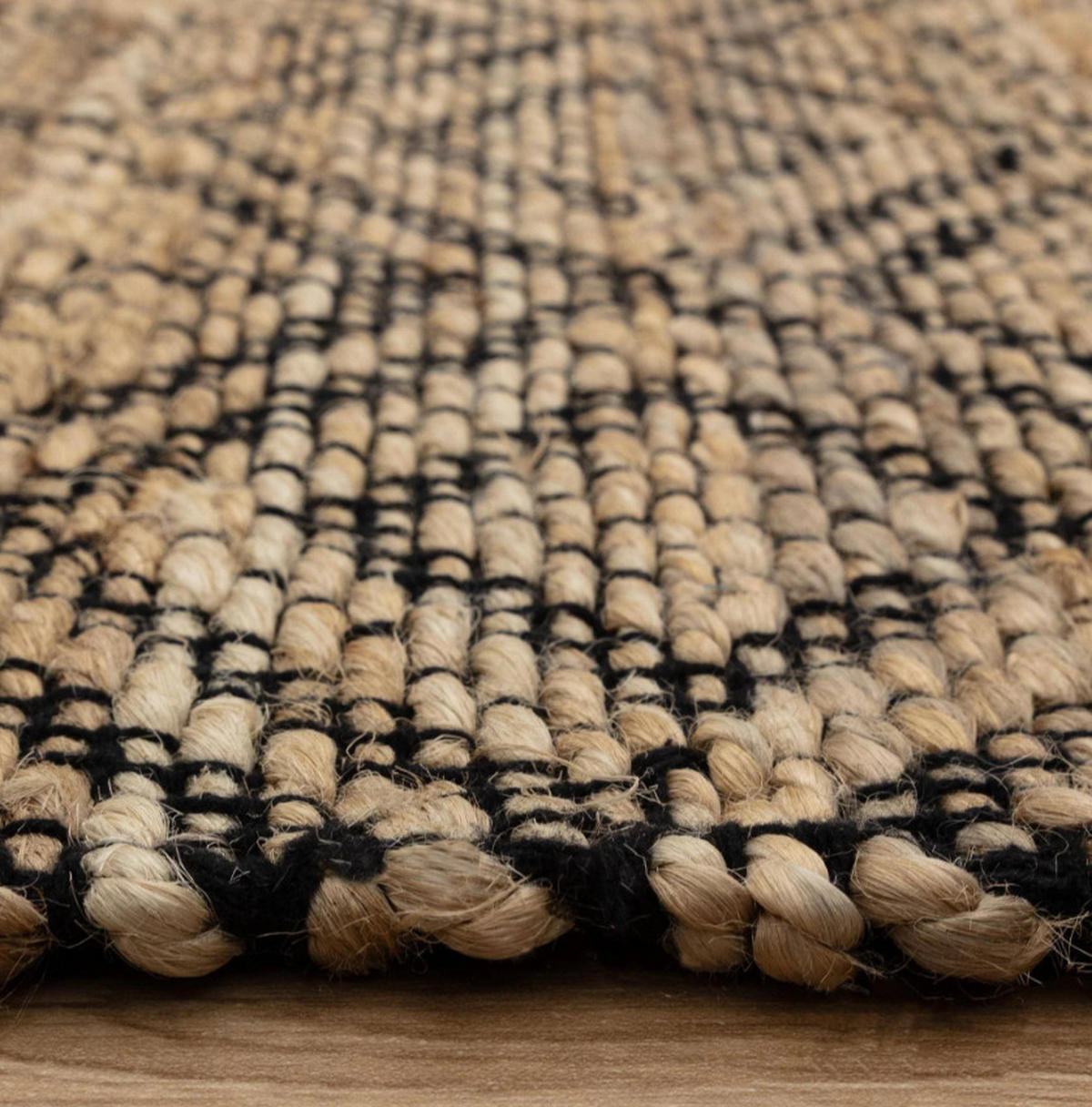TEPPICH Naturfaser SEHRA Schwarz 120x170 cm - Schwarz, Naturmaterialien (120/170cm) - Novatrend