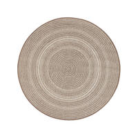 OUTDOORTEPPICH rund Metro Cream/Taupe ø 120 cm rund - Creme, Textil (120/120cm) - benuta Nest