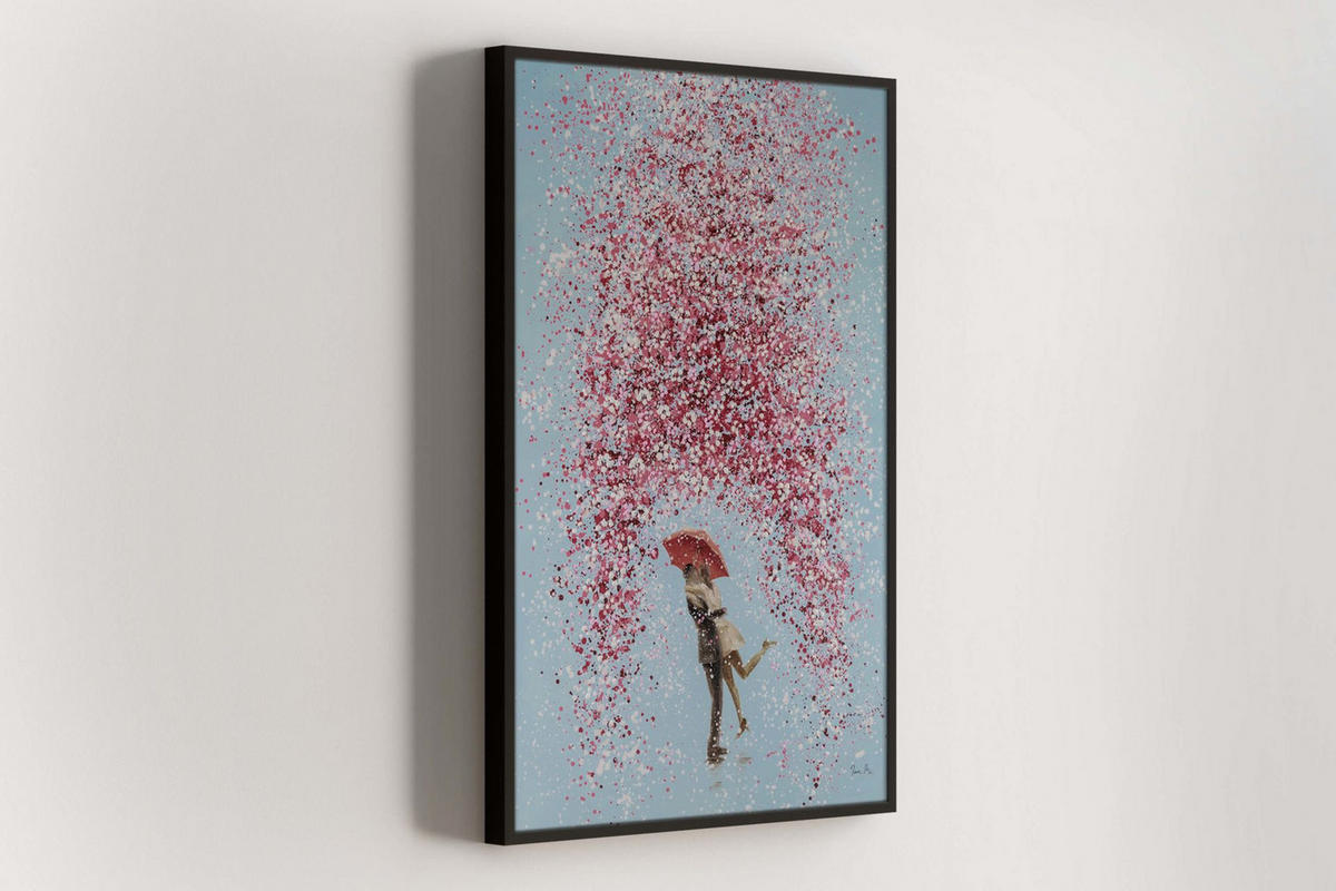 ACRYLBILD HANDGEMALT 80/120 cm - Blau/Pink, Holz/Textil (80/120cm) - KUNSTLOFT