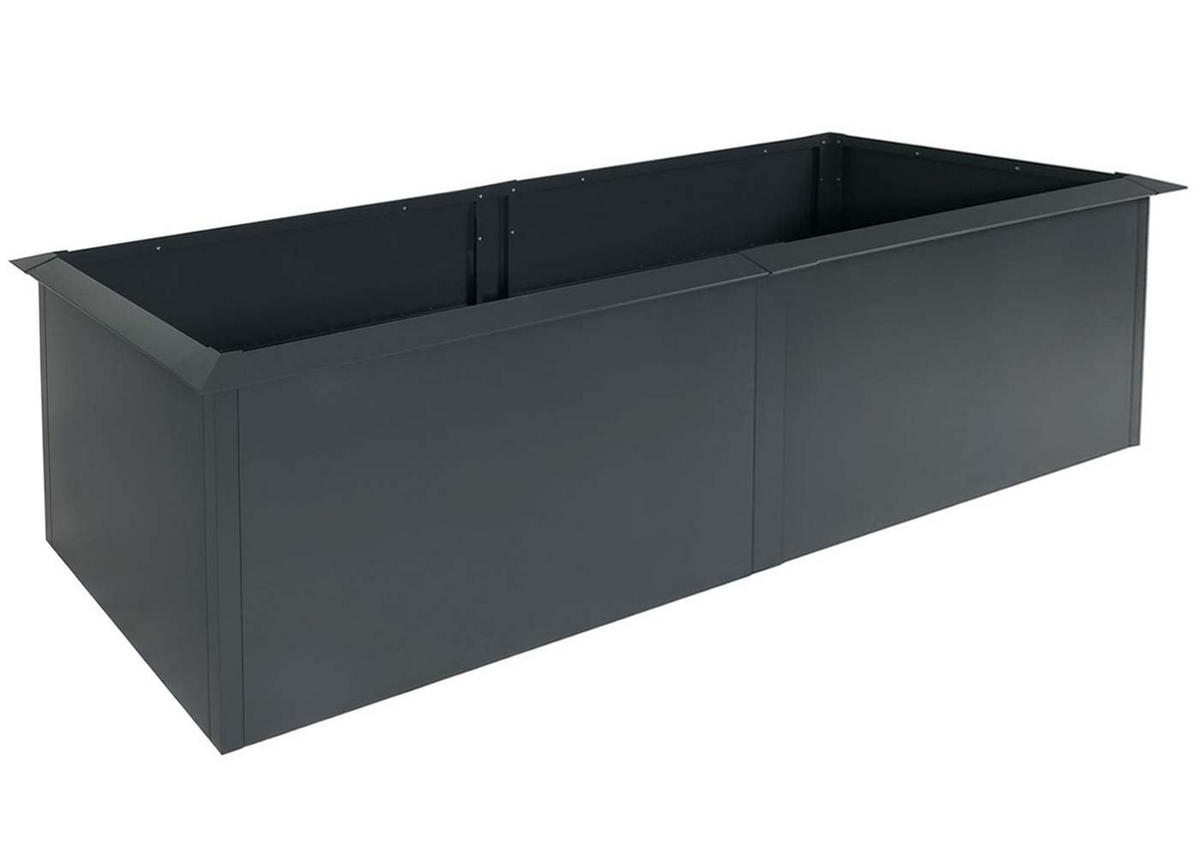 HOCHBEET Schneckenkante 78x250x90cm Anthrazit - Anthrazit, Metall (250/78/90cm) - PROREGAL