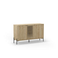 3DVEŘOVÝ bufet s kovovými nohami, šířka 120 cm - Inca - hnědá, dřevo (40/80.5/125.6cm) - Calicosy
