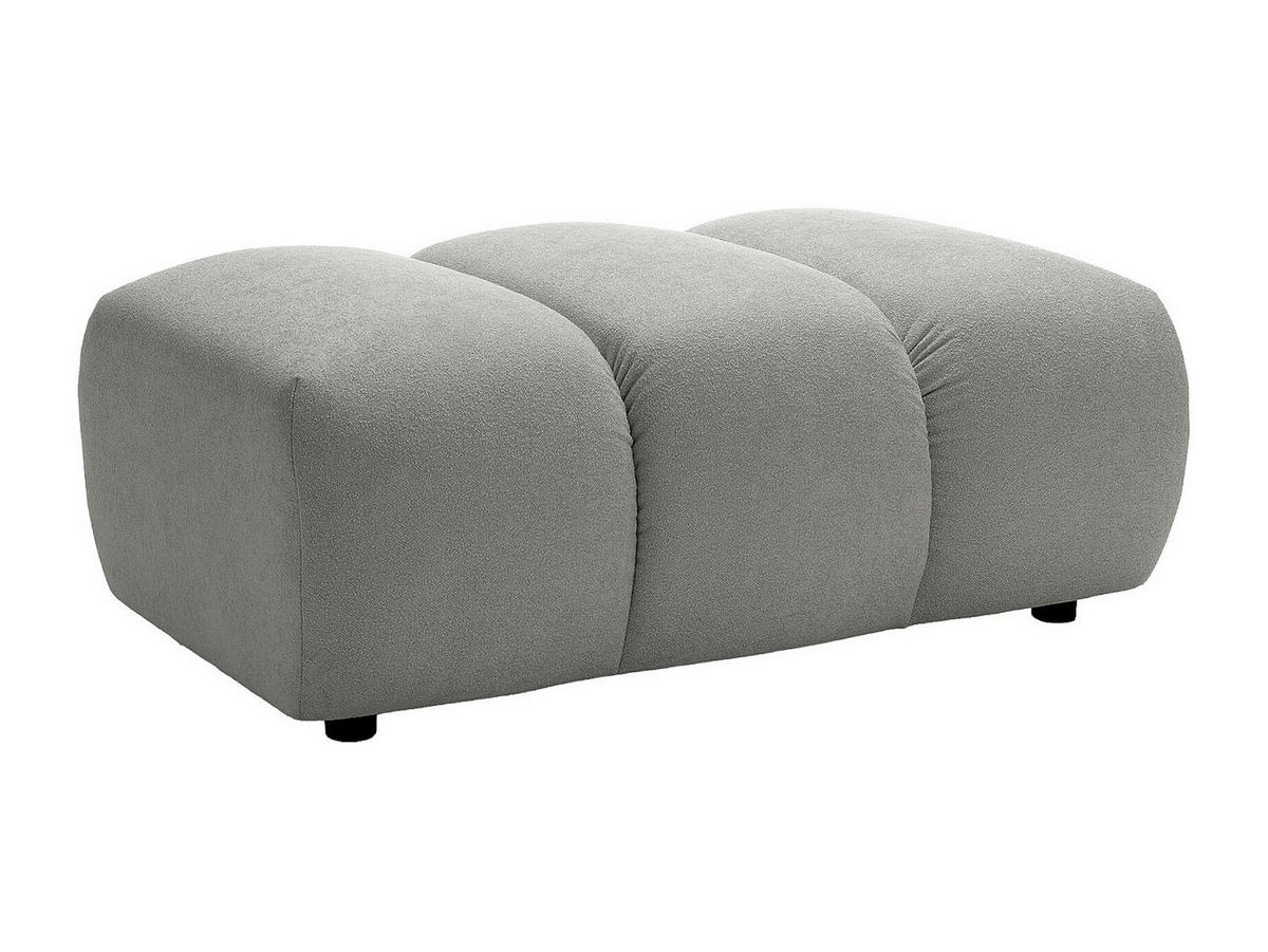 SITZHOCKER - 1 Person - stoff - hellgrau Fridora - Hellgrau, Textil (105/43/70cm) - Vente-Unique