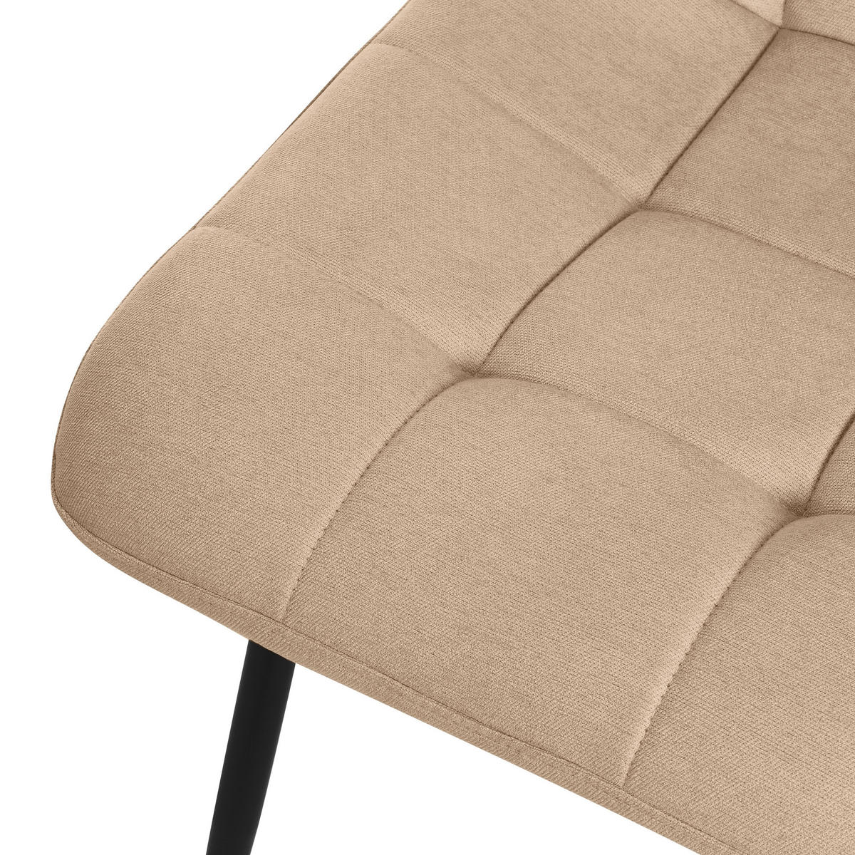 ESSZIMMERSTUHL 4er Set - Hellbraun, Metall (49/89/60.5cm) - ML-DESIGN