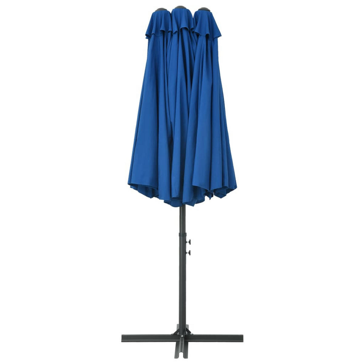 SONNENSCHIRM mit Aluminium-Mast 460x270 cm Blau - Blau, Textil (270/460cm) - furnicato
